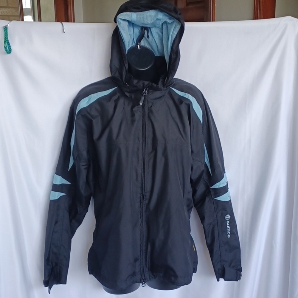 Sunice Storm Women's Black/blue Full Zip Performance Wear Jacket, Sz M
